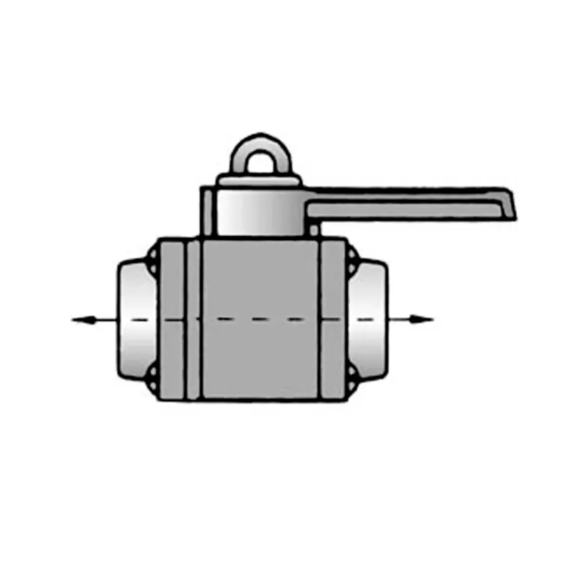 Picture of 2 inch Valve Inline Female Thread Base with Female Thread Top