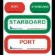 Port and Starboard Stickers