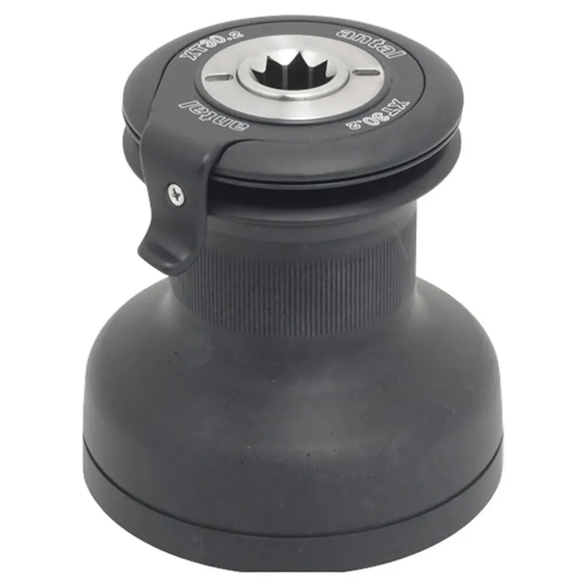 Picture of Size 30 Black aluminium drum two speed self-tailing winch