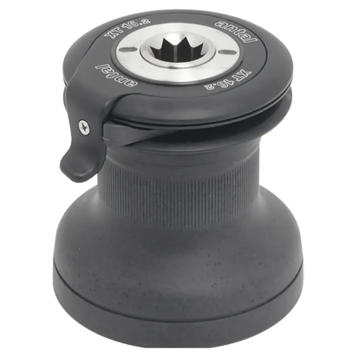 Picture of Size 16 Black aluminium drum two speed self-tailing winch