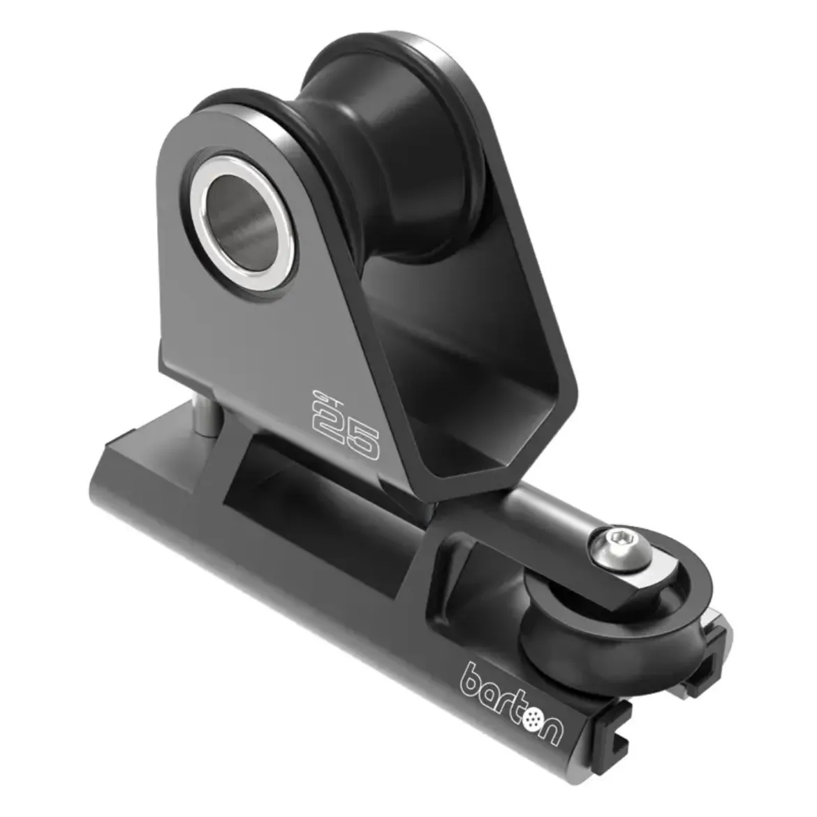 Picture of 25mm T Track Towable Genoa Car 2:1 Purchase With Internal Sheave Black