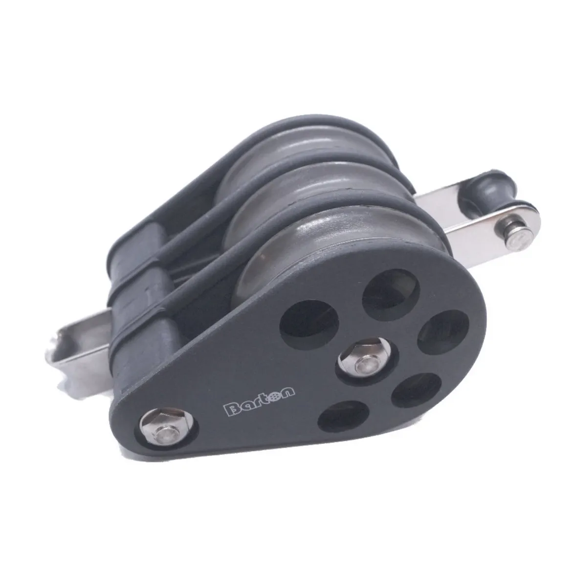 64mm Plain Bearing Pulley Block Triple Fixed Eye and Becket