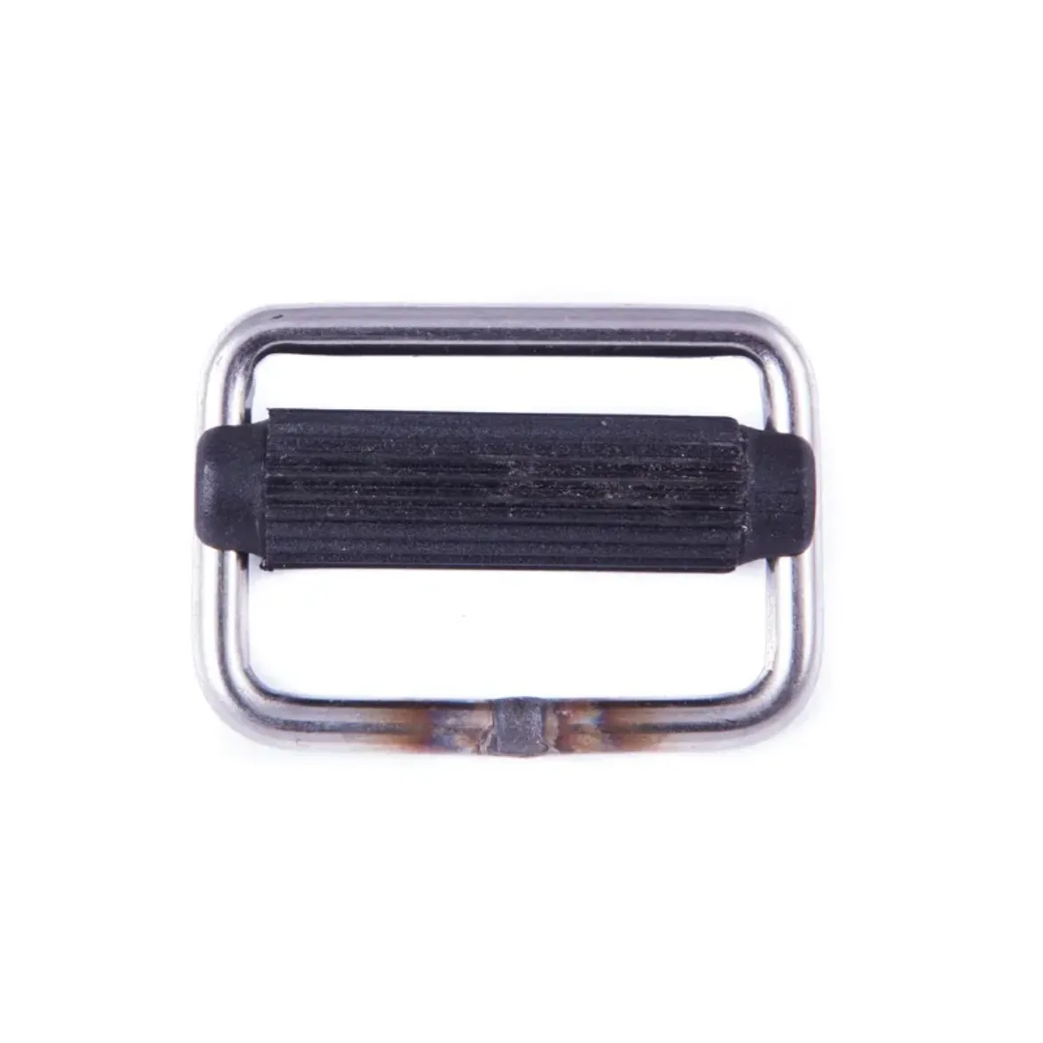 40mm Plastic Open Ended Sliding Bar Buckle - Stainless Frame