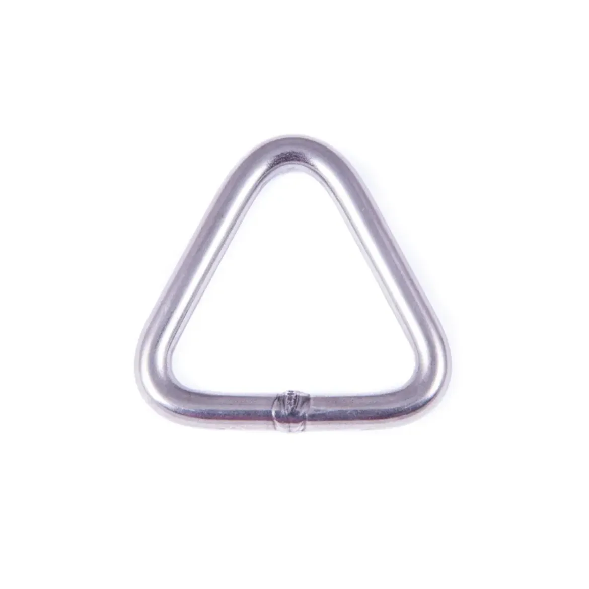 Triangle 50mm x 50mm x 8mm - Matt Finish Stainless Steel