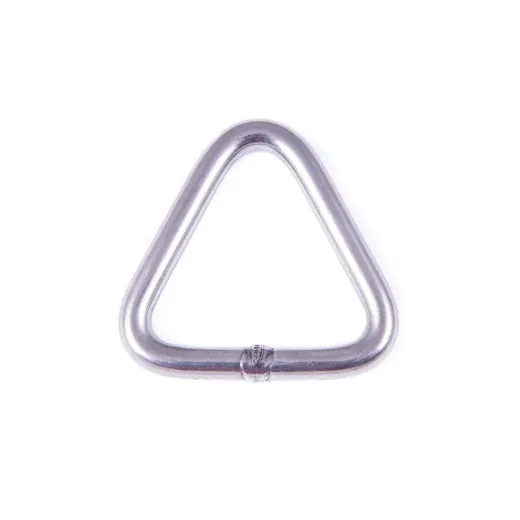 Triangle 50mm x 50mm x 8mm - Matt Finish Stainless Steel