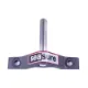 8mm Lightweight Transom Pintle 13mm with 2 Hole fixings