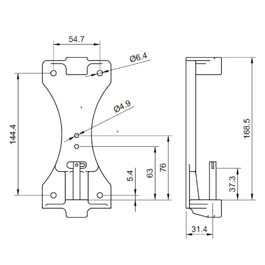Plastic Transom Fitting