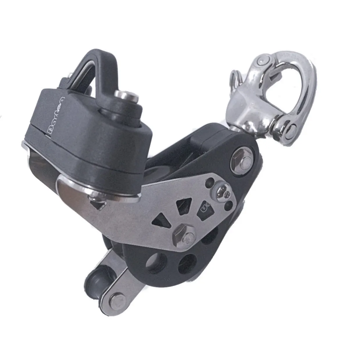 38/64mm Ball Bearing Pulley Block Fiddle Snap Shackle Becket