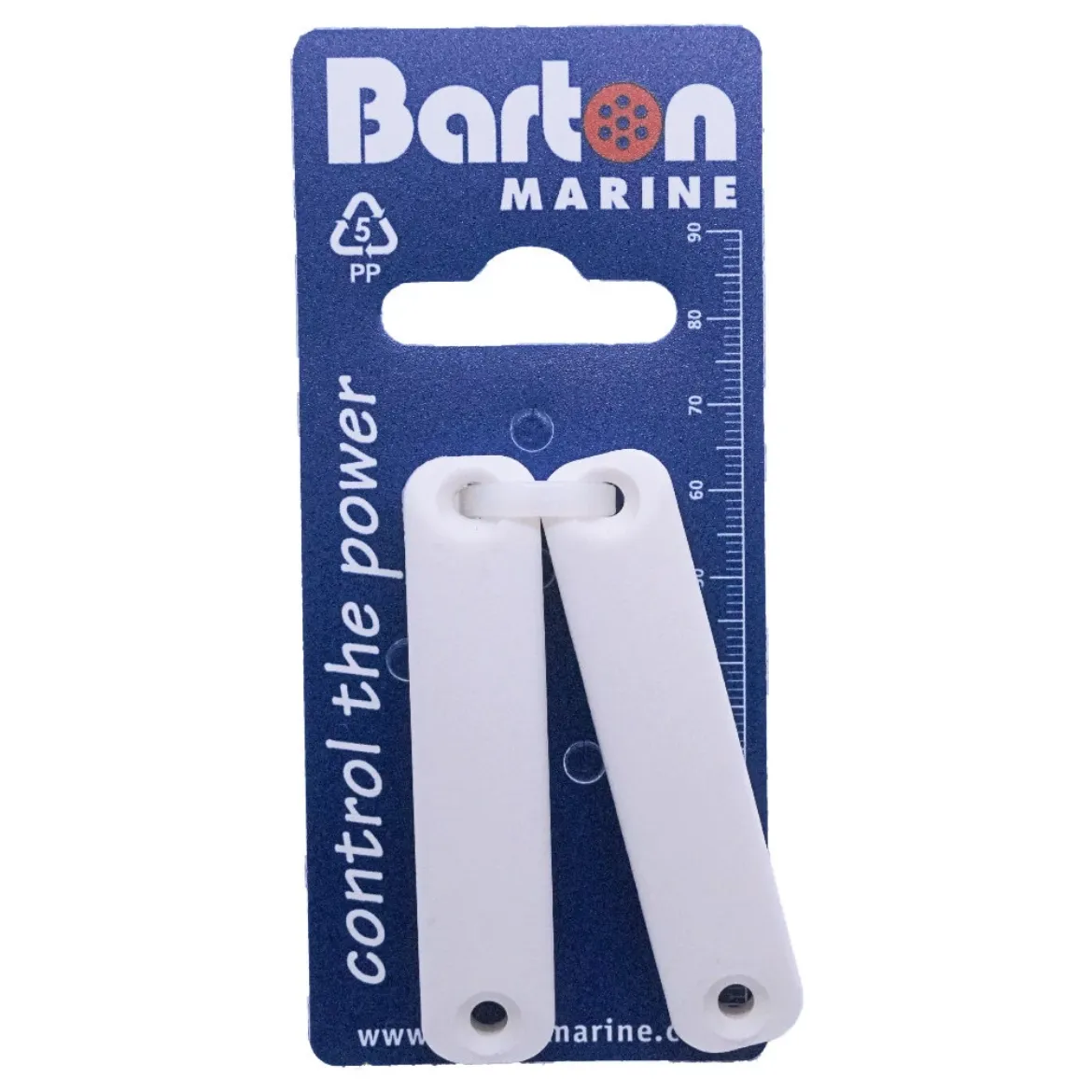 50mm Toe Strap Bridge 2 x White