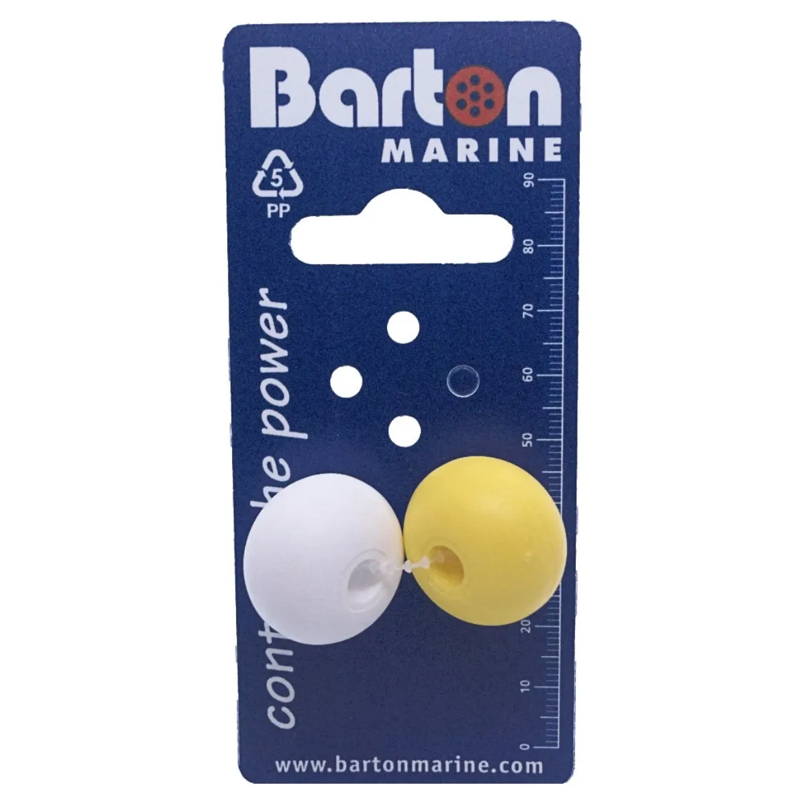 6mm rope stoppers Yellow and White