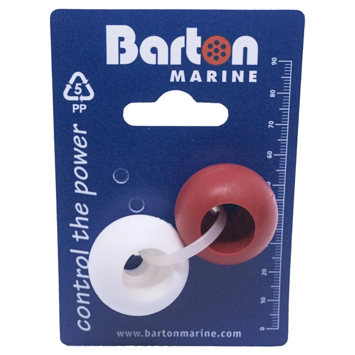 8mm rope stoppers Red and White