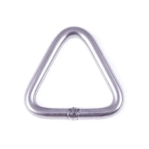 Triangle 50mm x 50mm x 8mm - Matt Finish Stainless Steel