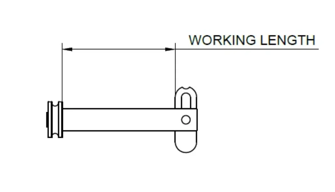 Drop Nose Pin - 8mm x 120mm