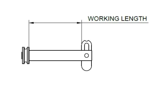 Drop Nose Pin - 8mm x 80mm