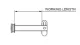 Drop Nose Pin - 8mm x 80mm