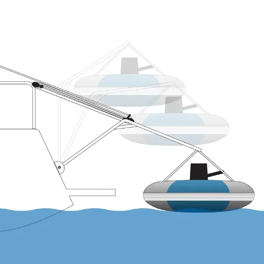 Davit Kit DV32  Angled Stern 100kg arm