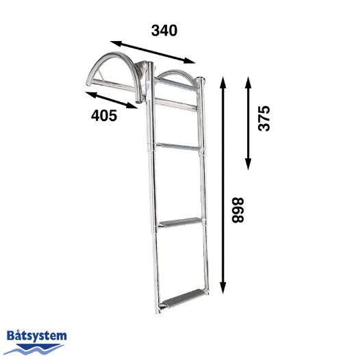 RIB400 RIB Ladder 87×34 cm - 4 steps