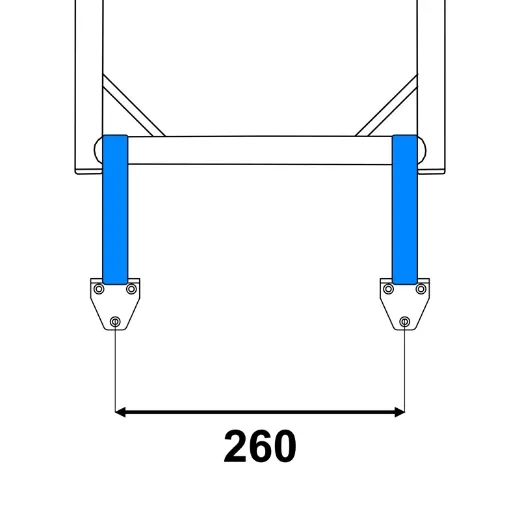 RIB400 RIB Ladder 87×34 cm - 4 steps