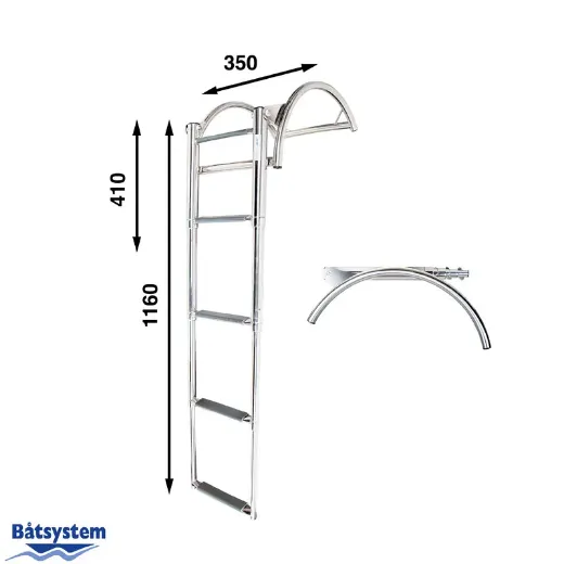 RIB500 RIB Ladder 116 x 35 cm - 5 steps