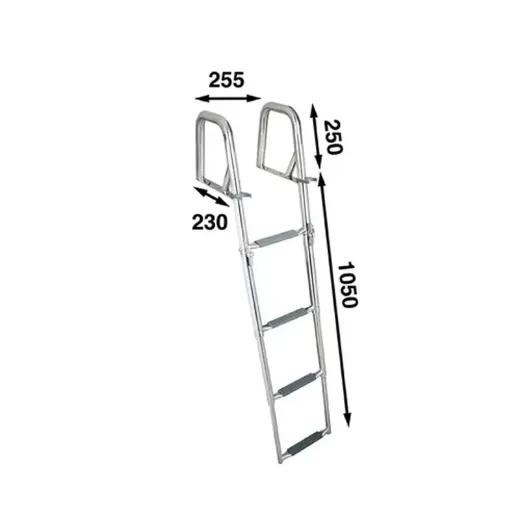 Bathing ladder 130×29cm  Foldable - 4 Steps