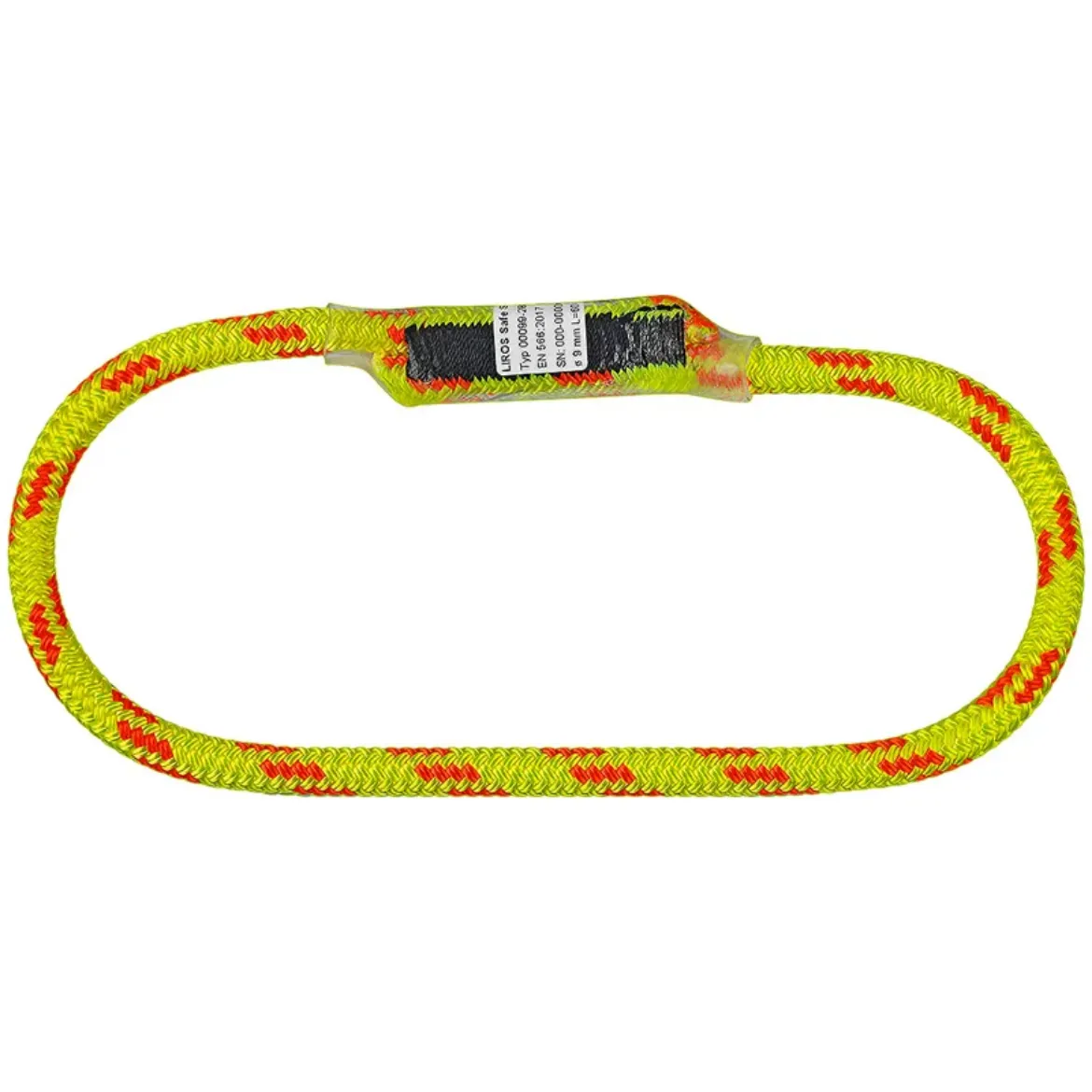 LIROS Safe Sling 9mm x 50m Neon Yellow/Neon Orange