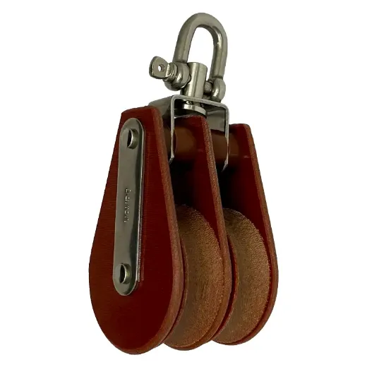45mm TuphBlox Double Swivel 13mm Rope Pulley Block