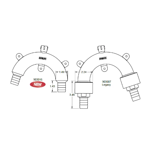 MF 844 1" Vented Loop