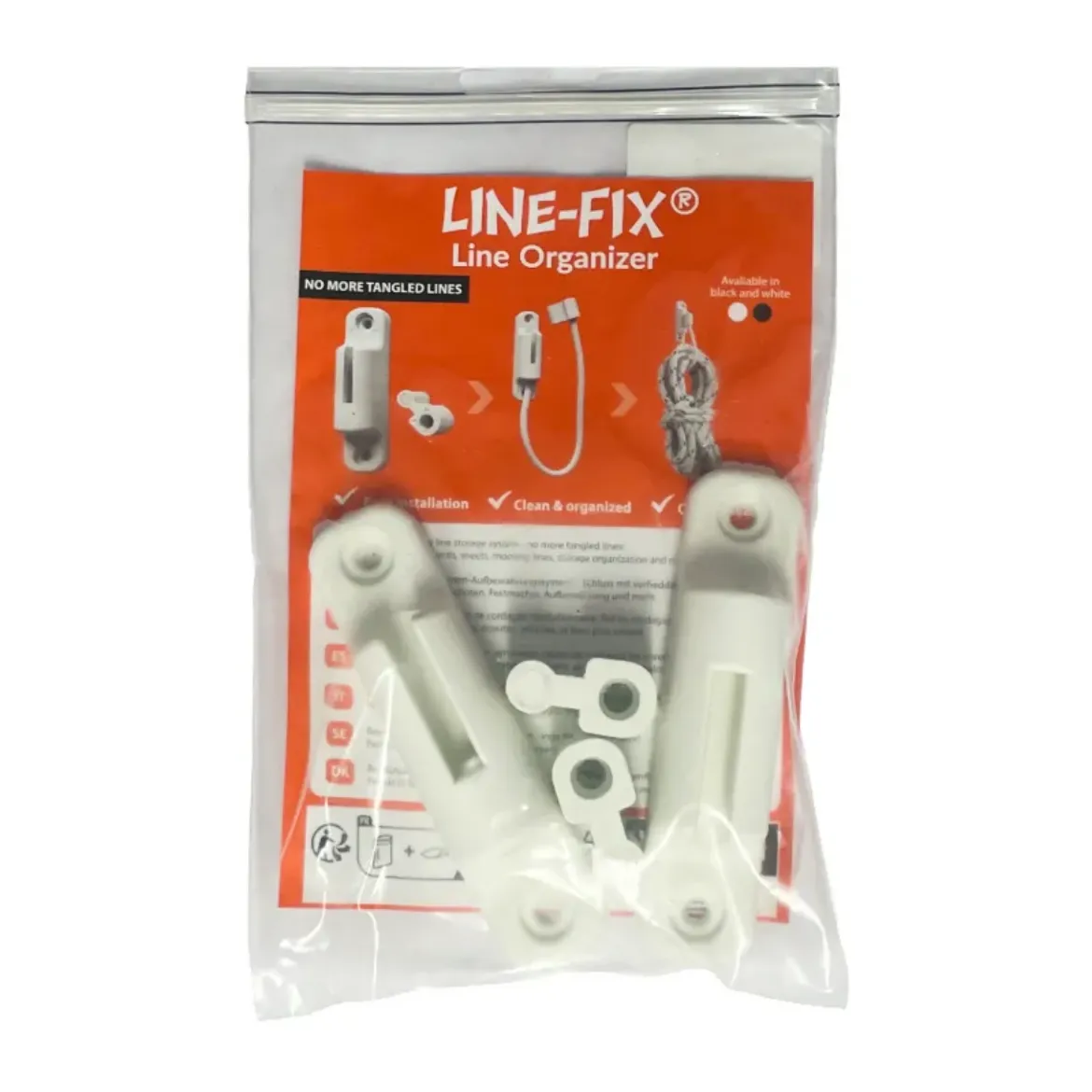 Line-Fix line organiser 2 per pack White