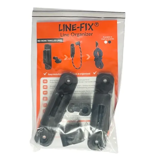 Line-Fix line organiser 2 per pack Black